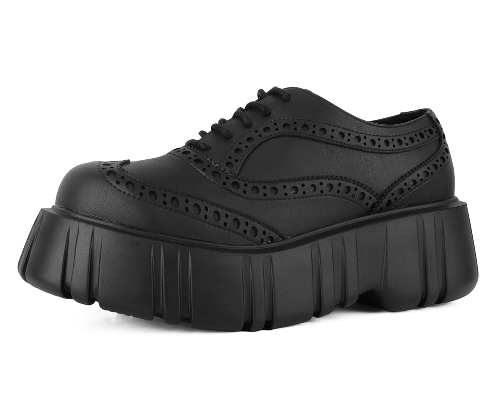 T.U.K. Shoes T2337 Black TUKskin™ Anarchic Airship Brogue