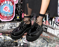 T.U.K. Shoes V6802 Black Leather Viva Mondo Creeper