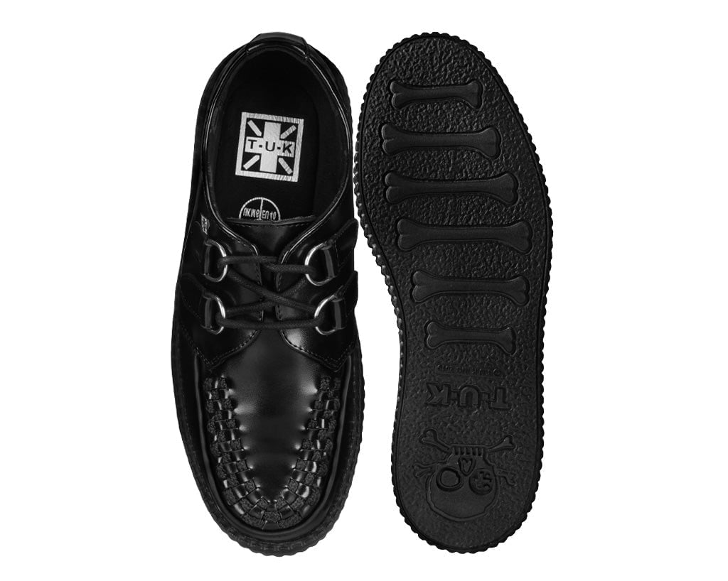 T.U.K. Shoes V6802 Black Leather Viva Mondo Creeper