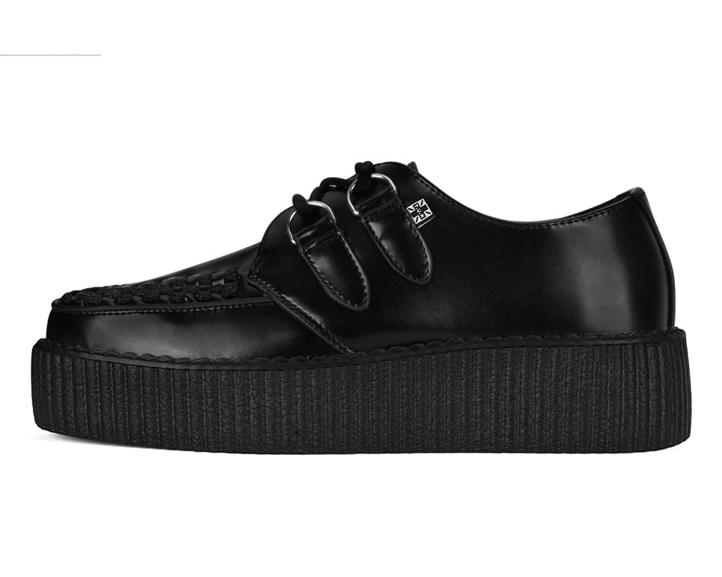 T.U.K. Shoes V6802 Black Leather Viva Mondo Creeper
