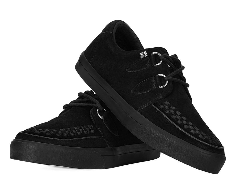 T.U.K. Shoes A9178 Black Suede D-Ring Sneaker