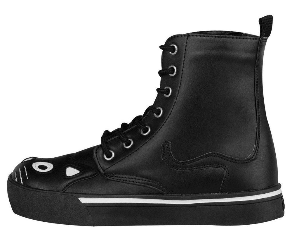 T.U.K. Shoes A6570L Black Kitty Sneaker Boot
