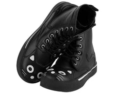 T.U.K. Shoes A6570L Black Kitty Sneaker Boot