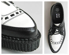 T.U.K. Shoes A8140 Two-tone Pointed Creepers