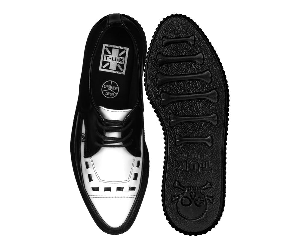 T.U.K. Shoes A8140 Two-tone Pointed Creepers