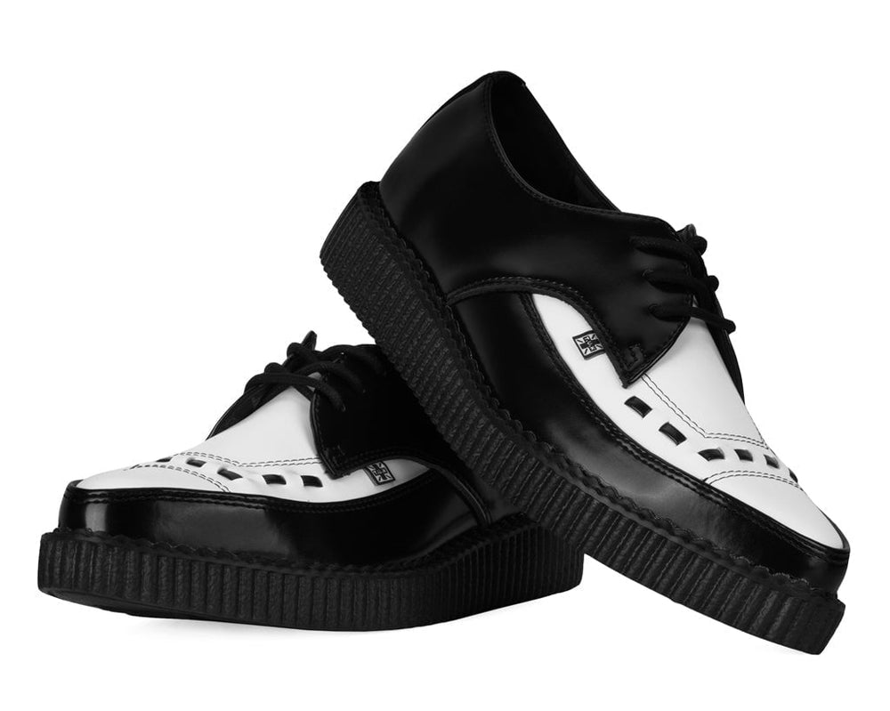 T.U.K. Shoes A8140 Two-tone Pointed Creepers