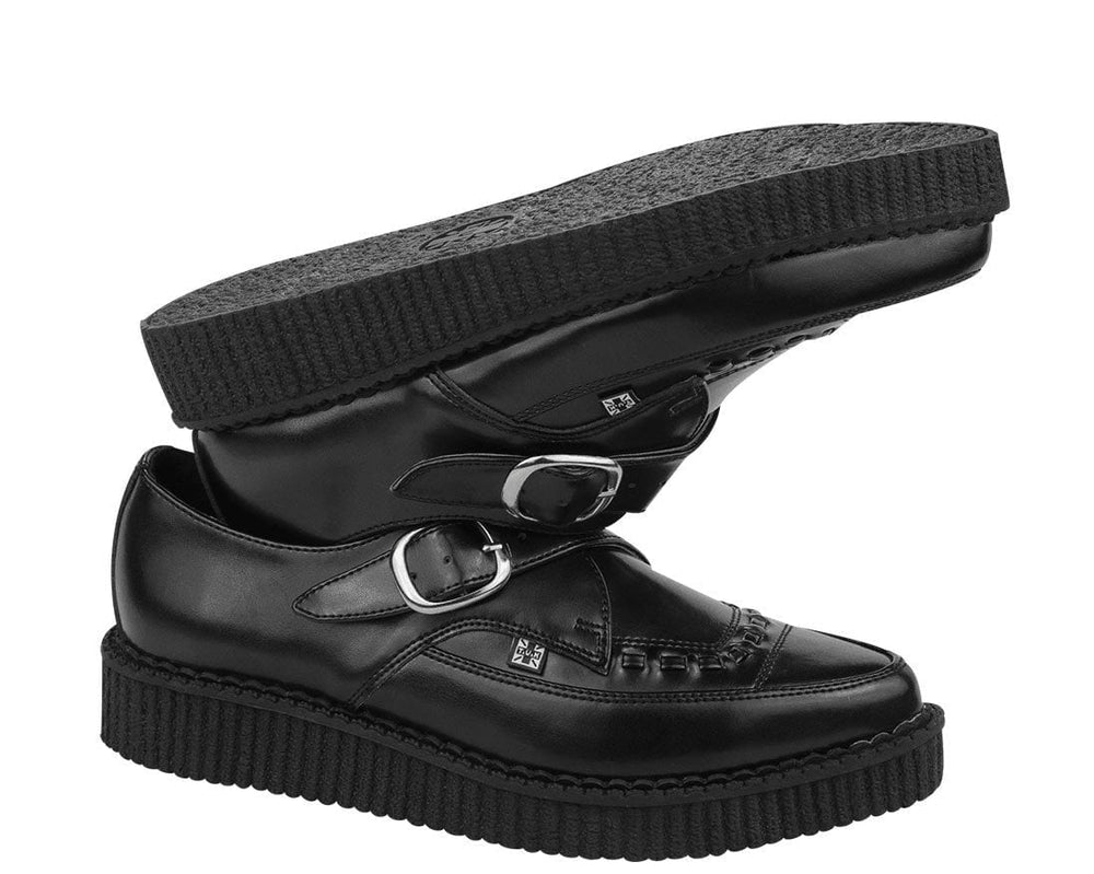 T.U.K. Shoes A8520 Pointed Buckle Creepers