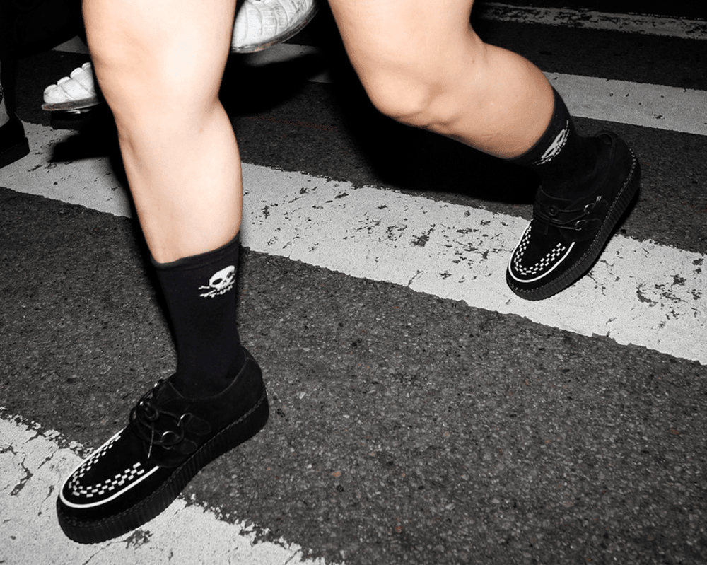 T.U.K. Shoes V8366 Two Tone Suede Viva Mondo Creepers