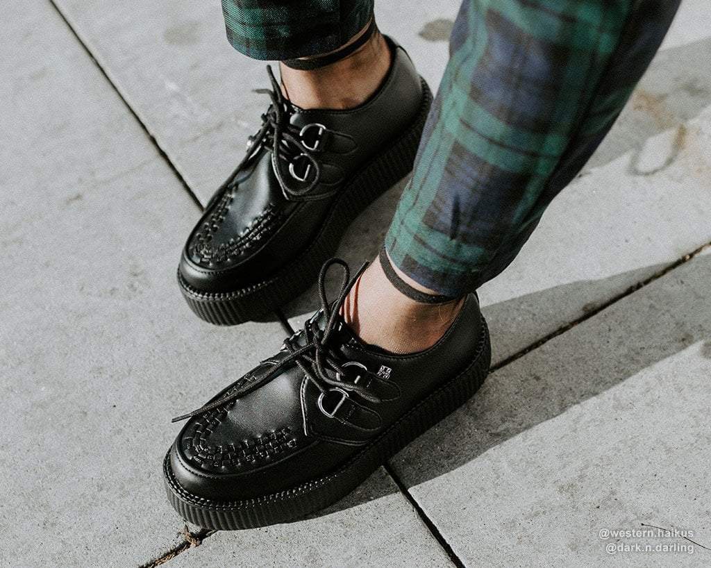 T.U.K. Shoes V9493 Black TUKskin™ Viva Mondo Creeper