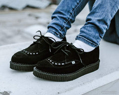 T.U.K. Shoes A8138 Suede Pointed Creepers