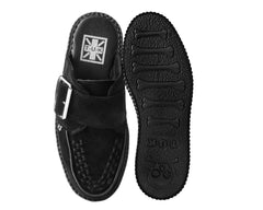 T.U.K. Shoes V3177L Black Suede Creeper Mule