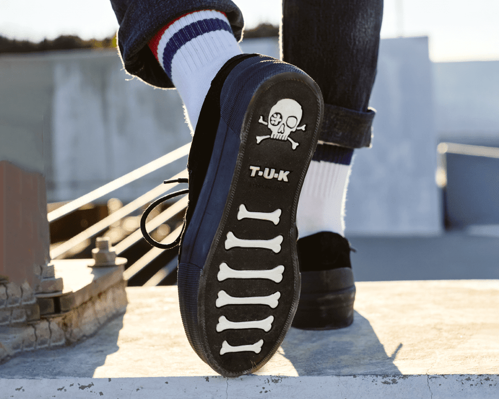 T.U.K. Shoes A3136 Black Suede Platform Creeper Sneaker