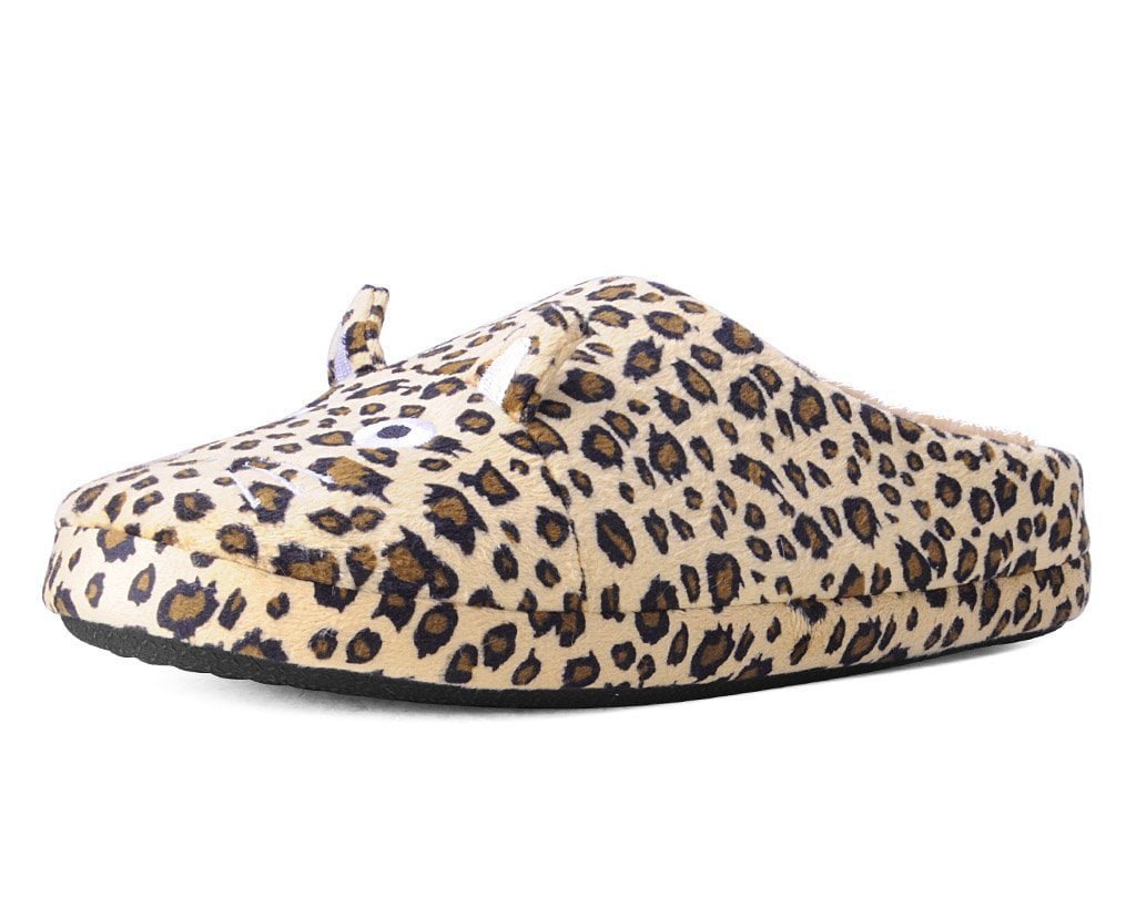 T.U.K. Shoes SL07 Tan Leopard Kitty Slipper