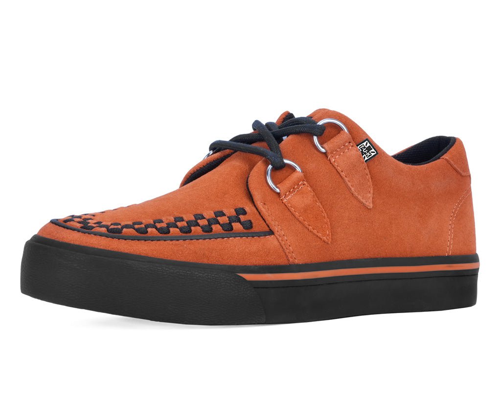 T.U.K. Shoes A9852 Burnt Orange Suede 2-Ring VLK Sneaker