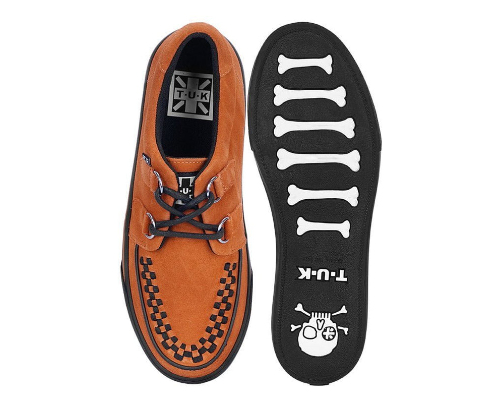 T.U.K. Shoes A9852 Burnt Orange Suede 2-Ring VLK Sneaker