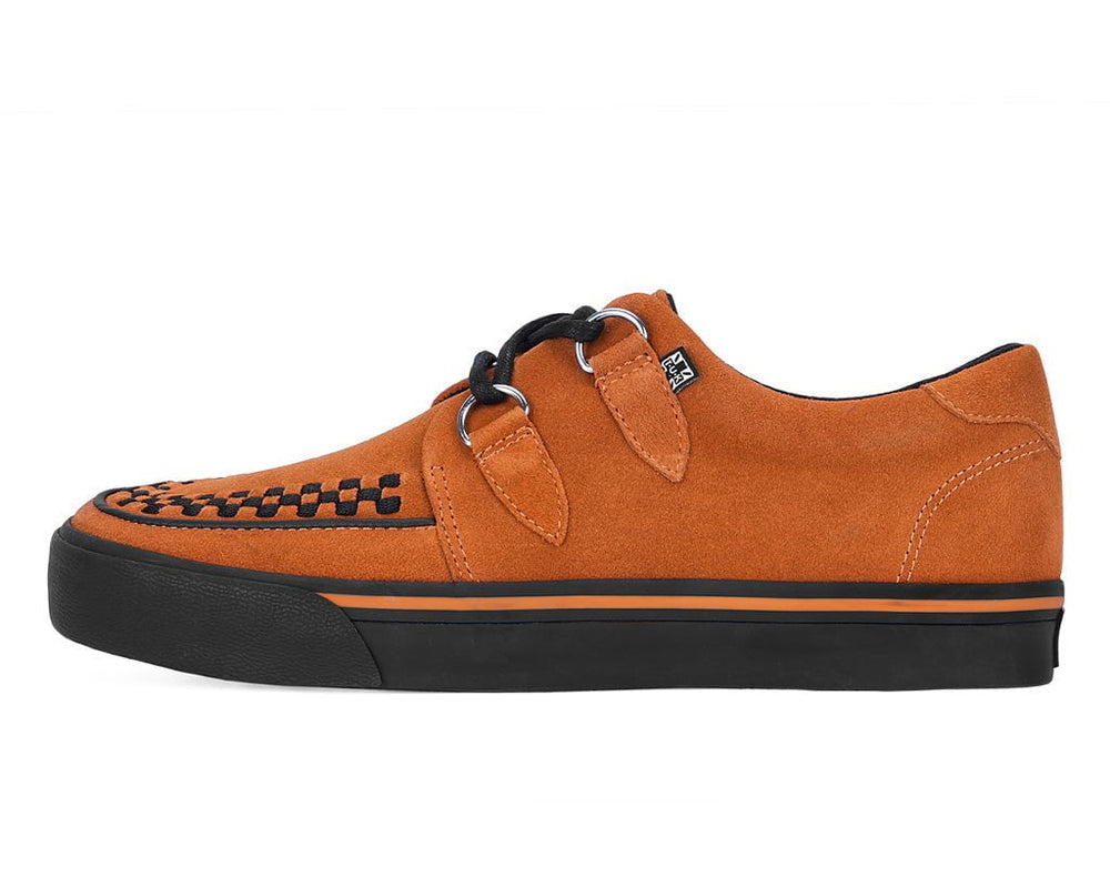 T.U.K. Shoes A9852 Burnt Orange Suede 2-Ring VLK Sneaker
