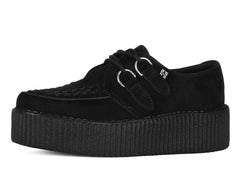 T.U.K. Shoes V7757 Black Suede Viva Mondo Creepers