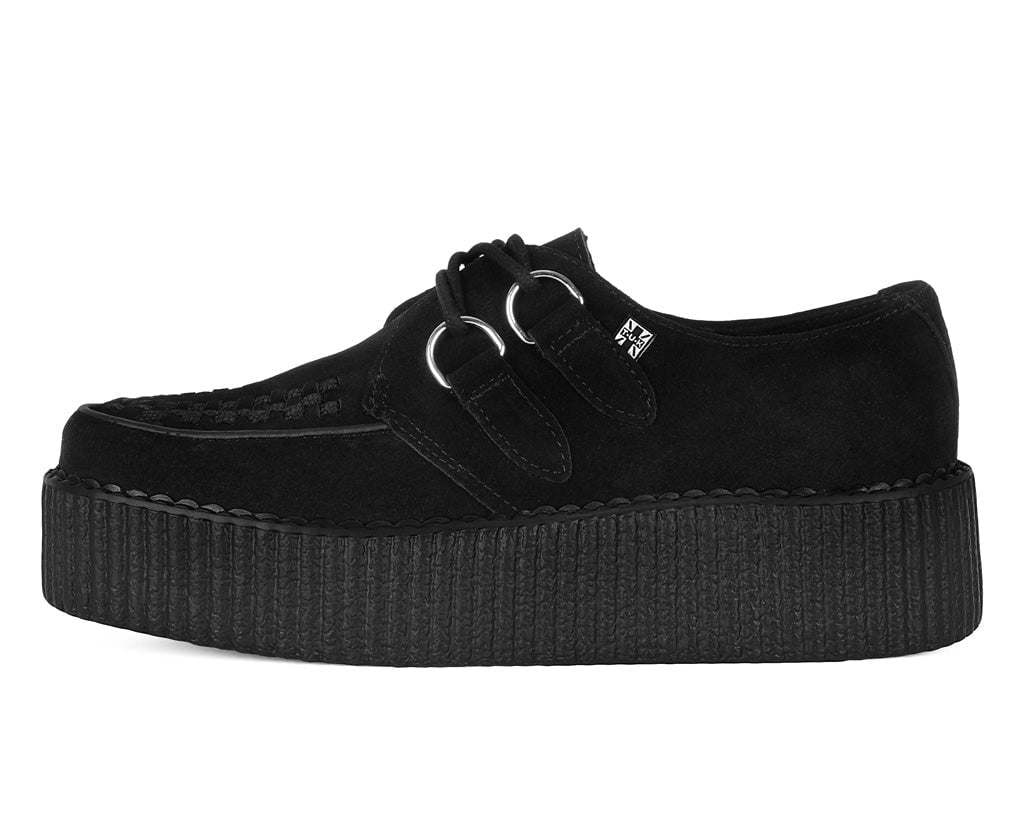 T.U.K. Shoes V7757 Black Suede Viva Mondo Creepers