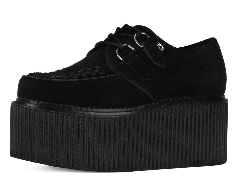 T.U.K. Shoes S9789 Black Suede Classic Stratocreeper