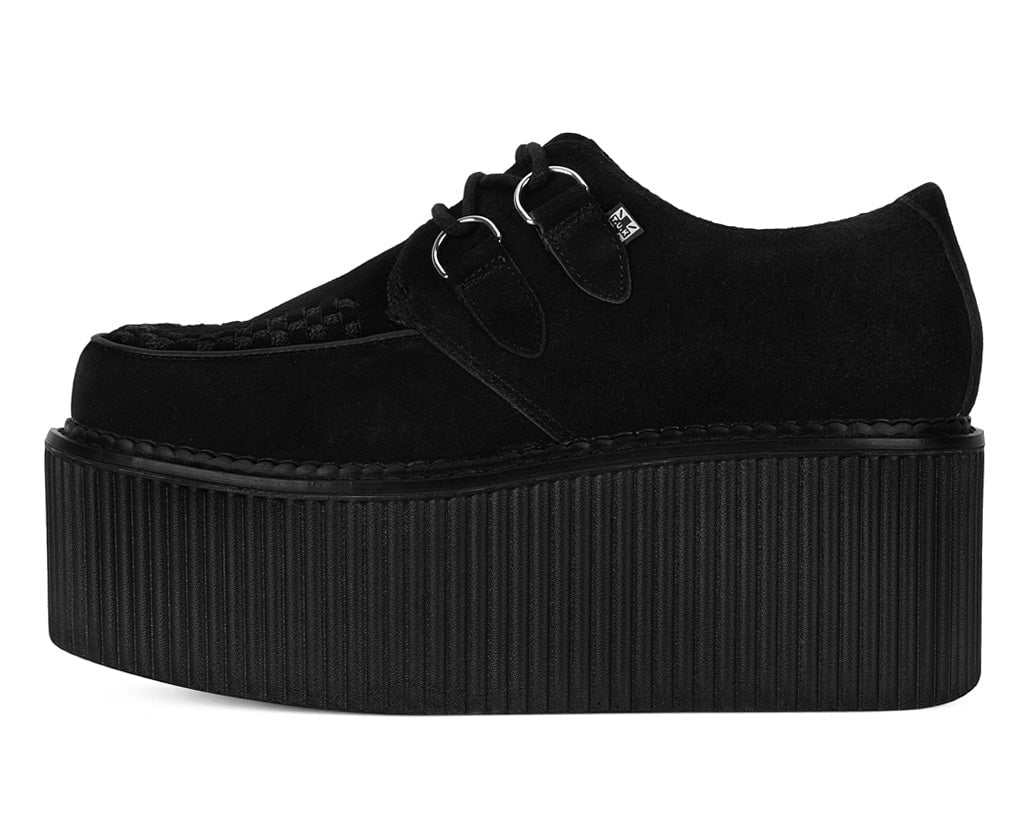 T.U.K. Shoes S9789 Black Suede Classic Stratocreeper