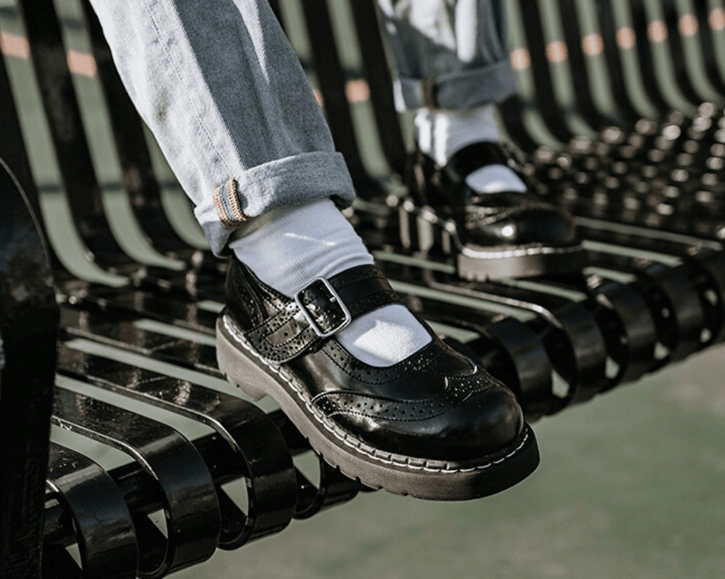 T.U.K. Shoes T1002 Brogue Mary Janes