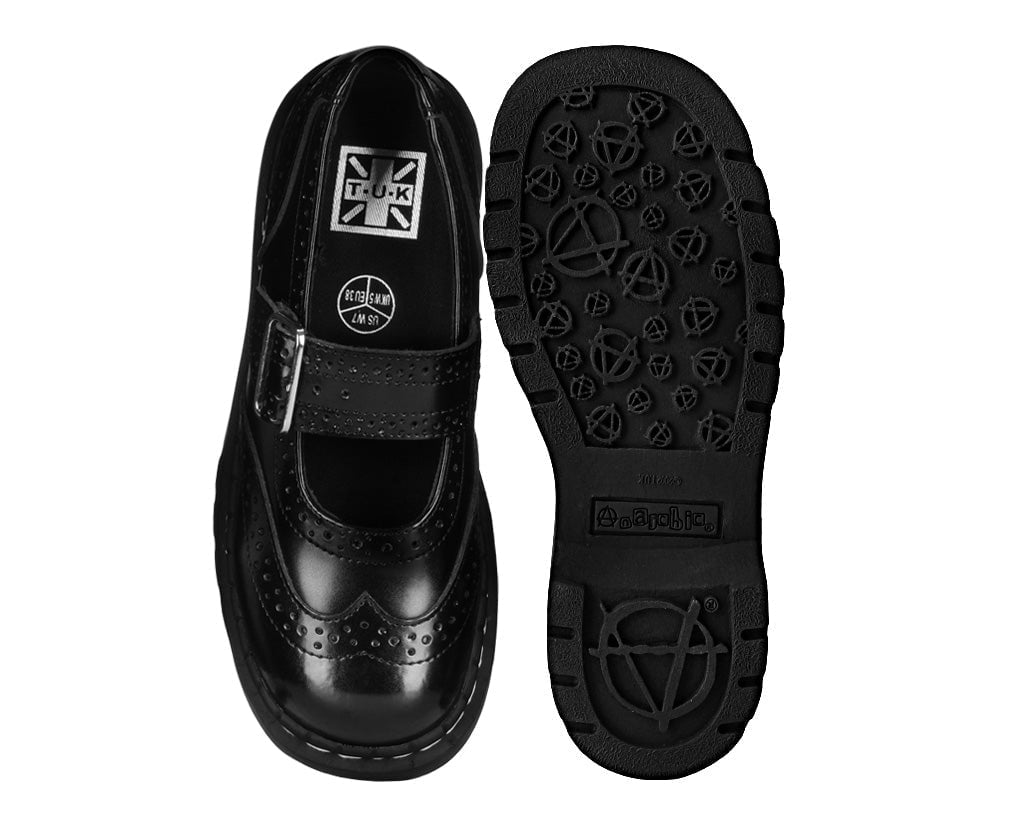 T.U.K. Shoes T1002 Brogue Mary Janes