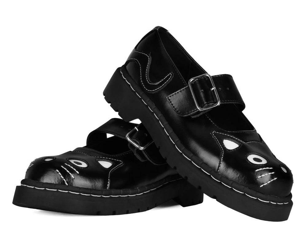 T.U.K. Shoes T2025 Black Kitty Mary Jane
