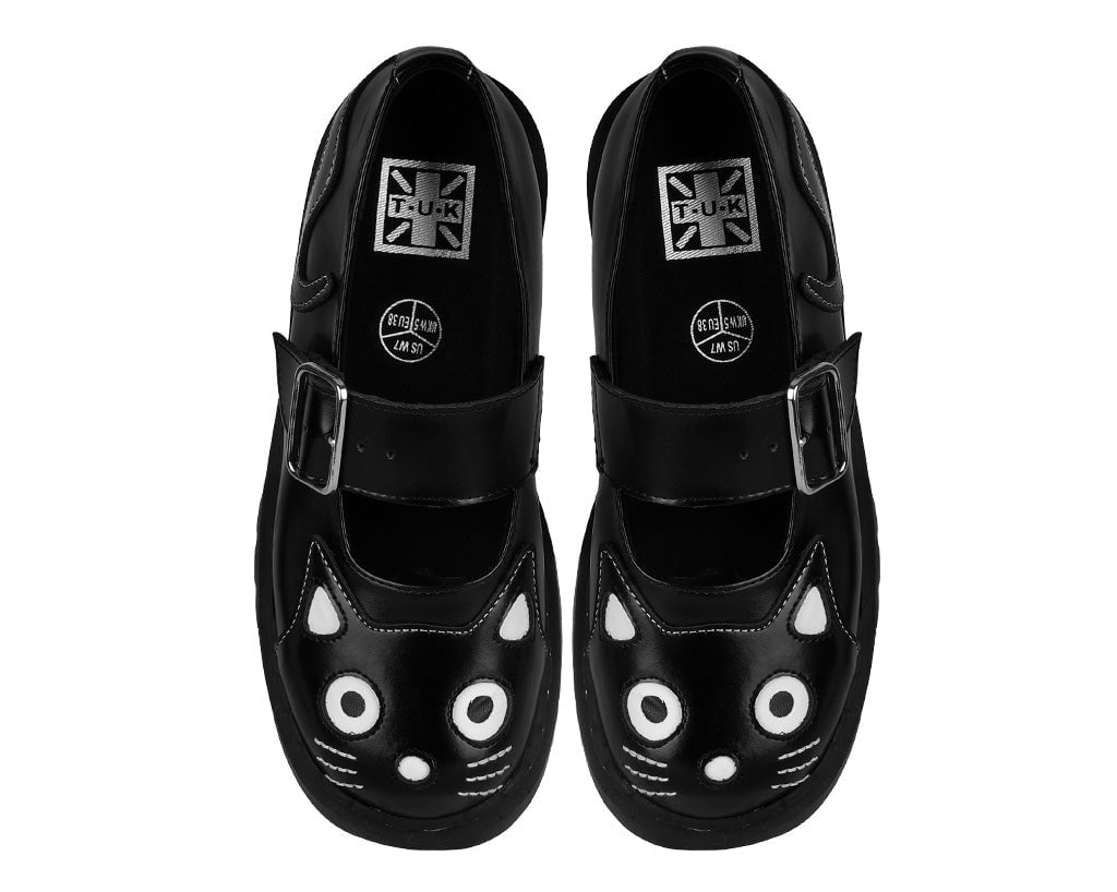 T.U.K. Shoes T2025 Black Kitty Mary Jane