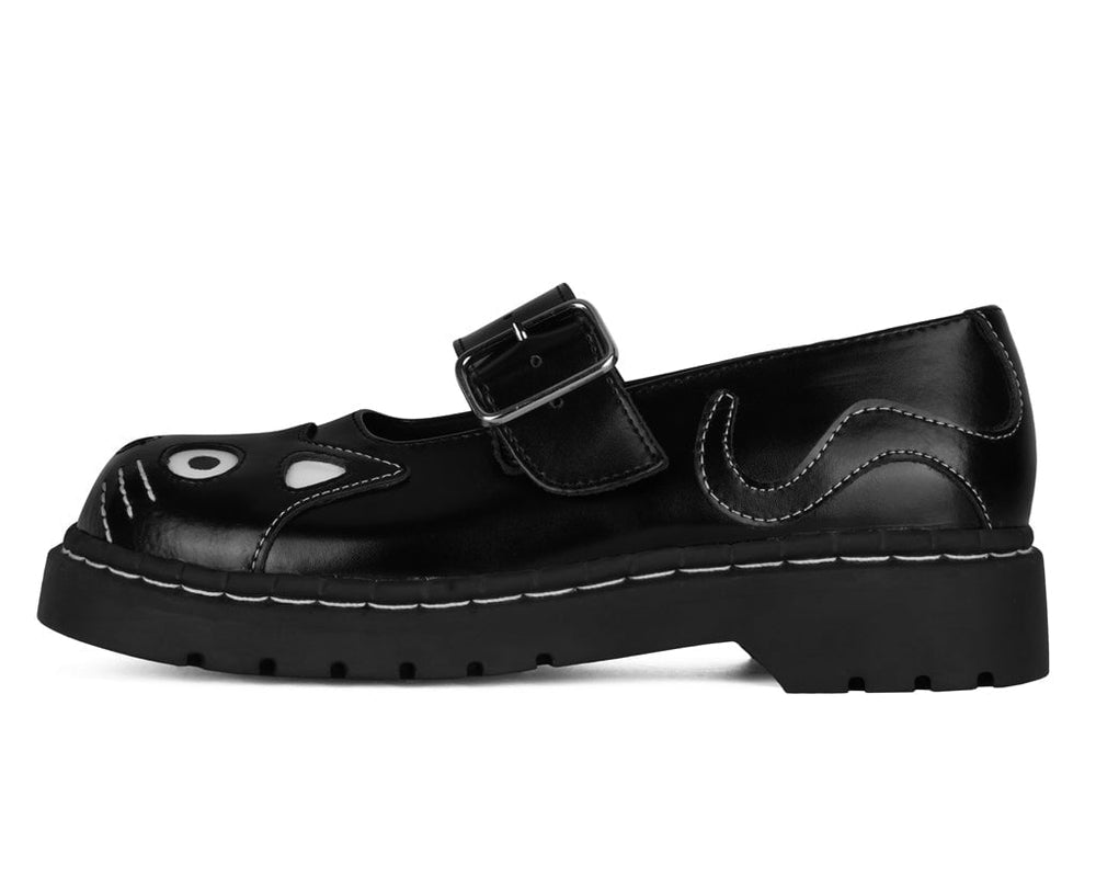 T.U.K. Shoes T2025 Black Kitty Mary Jane