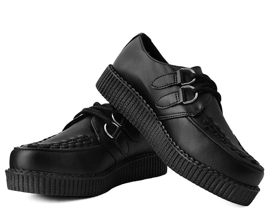 T.U.K. Shoes F9321 Black TUKskin™ Viva Low Creeper