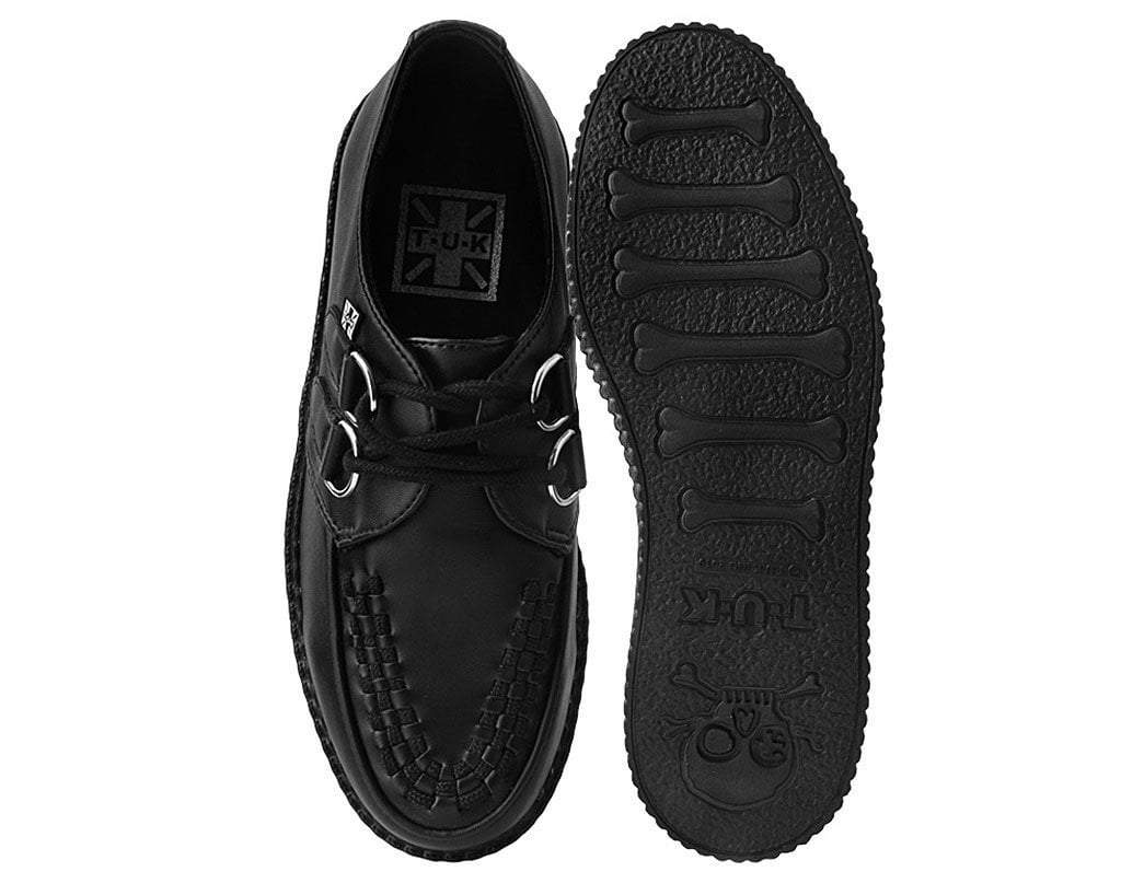 T.U.K. Shoes F9321 Black TUKskin™ Viva Low Creeper