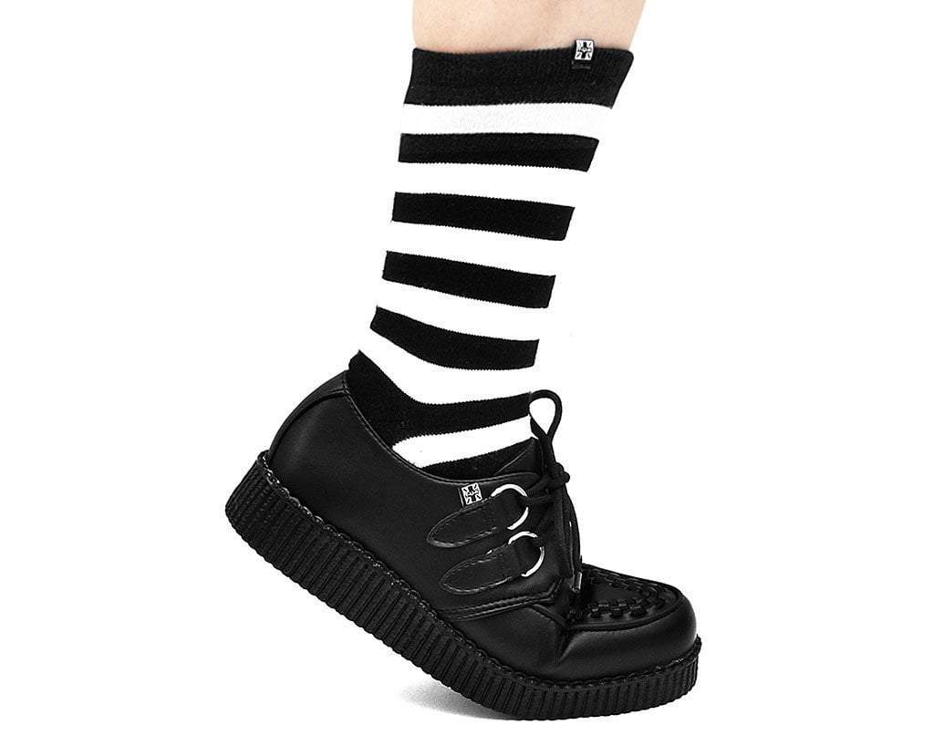 T.U.K. Shoes F9321 Black TUKskin™ Viva Low Creeper