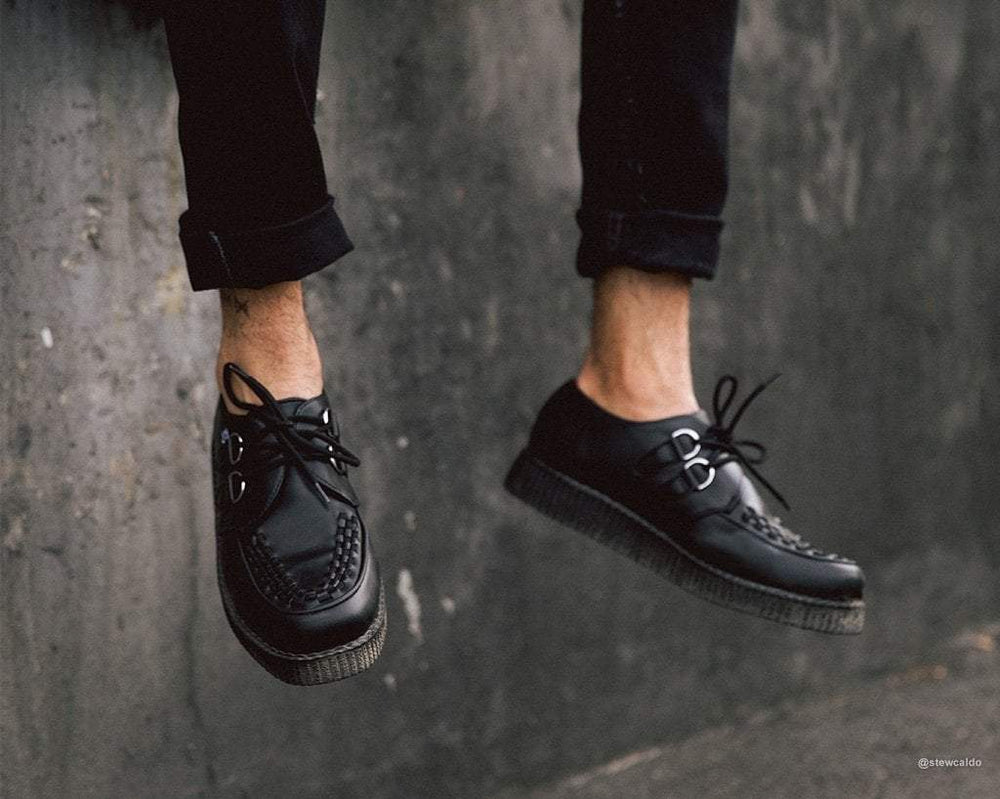 T.U.K. Shoes F9321 Black TUKskin™ Viva Low Creeper