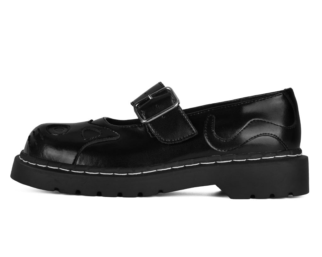 T.U.K. Shoes T2361 Black Out Kitty Mary Jane
