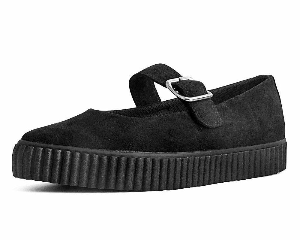 T.U.K. Shoes A9677L Black Pointed EZC Mary Jane