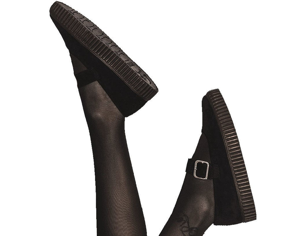 T.U.K. Shoes A9677L Black Pointed EZC Mary Jane