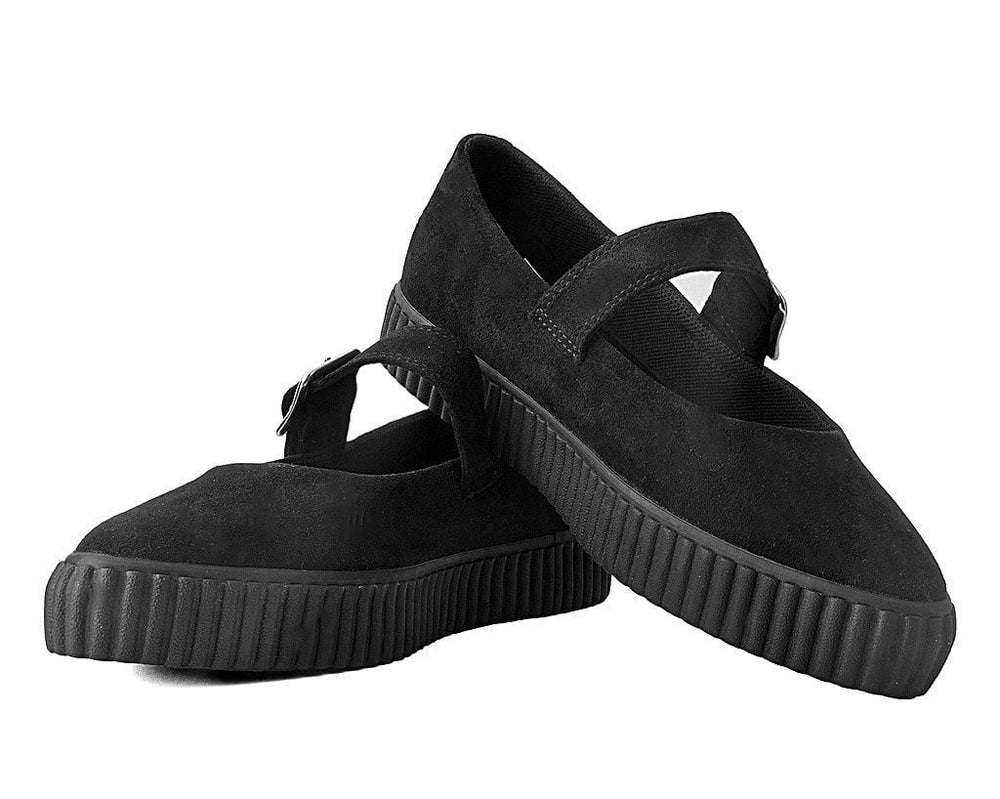T.U.K. Shoes A9677L Black Pointed EZC Mary Jane