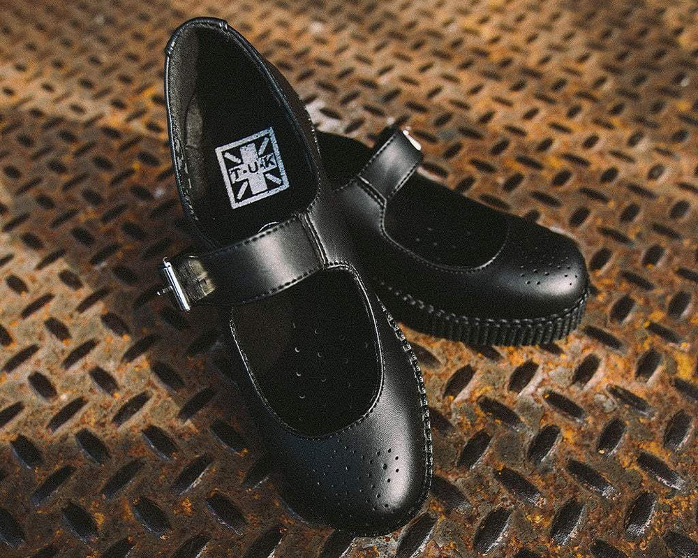 T.U.K. Shoes Black TUKskin™ Viva Low Mary Jane