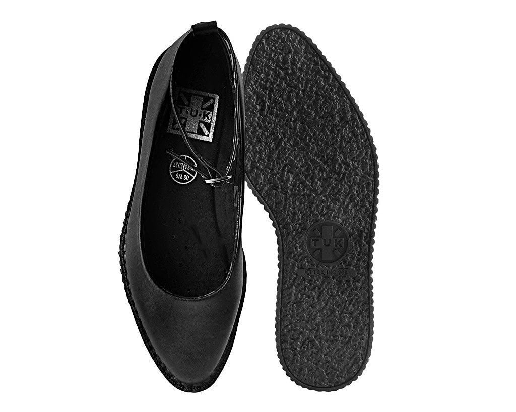 T.U.K. Shoes A9729L Black TUKskin™ Ballet Creeper