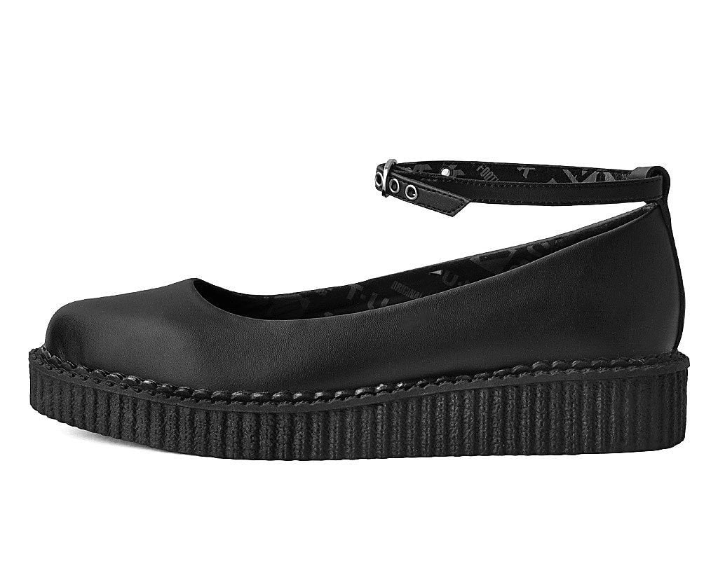 T.U.K. Shoes A9729L Black TUKskin™ Ballet Creeper