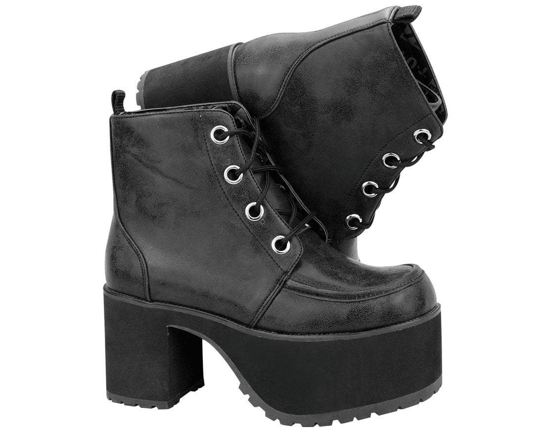 T.U.K. Shoes A8663L Distressed Ankle Nosebleed Boot