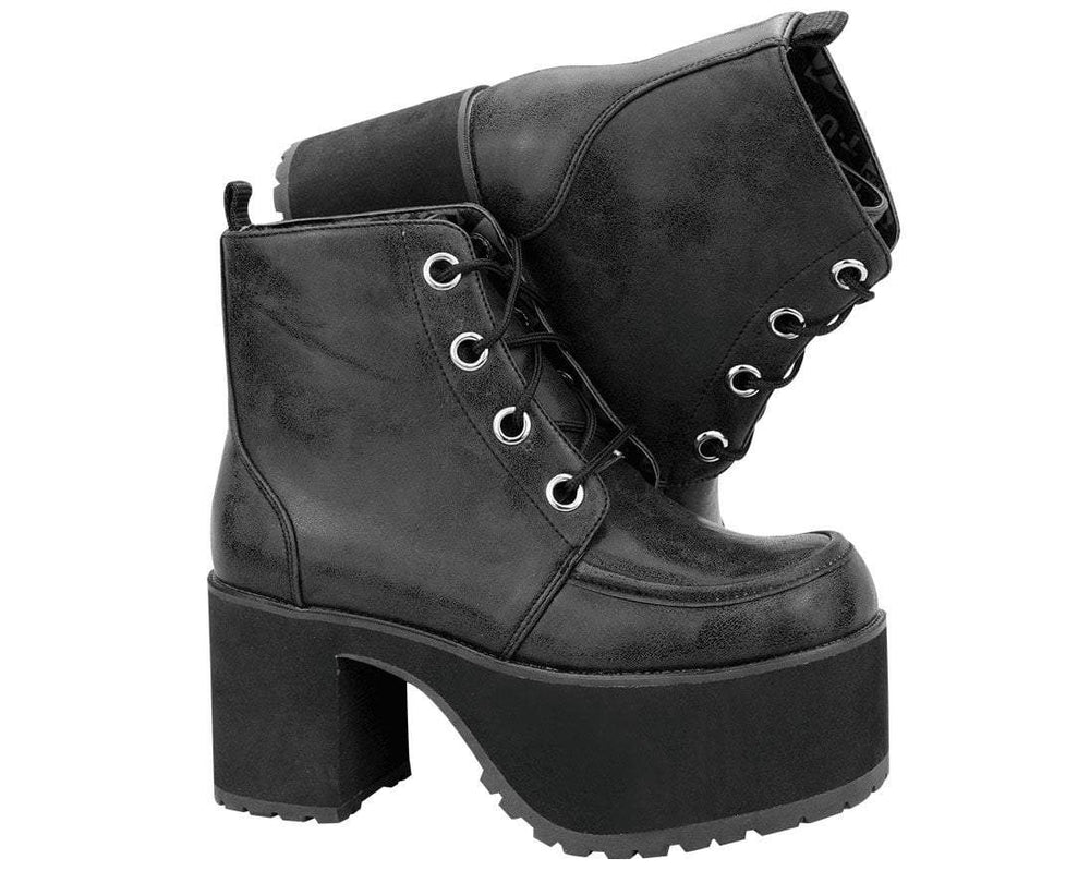 T.U.K. Shoes A8663L Distressed Ankle Nosebleed Boot