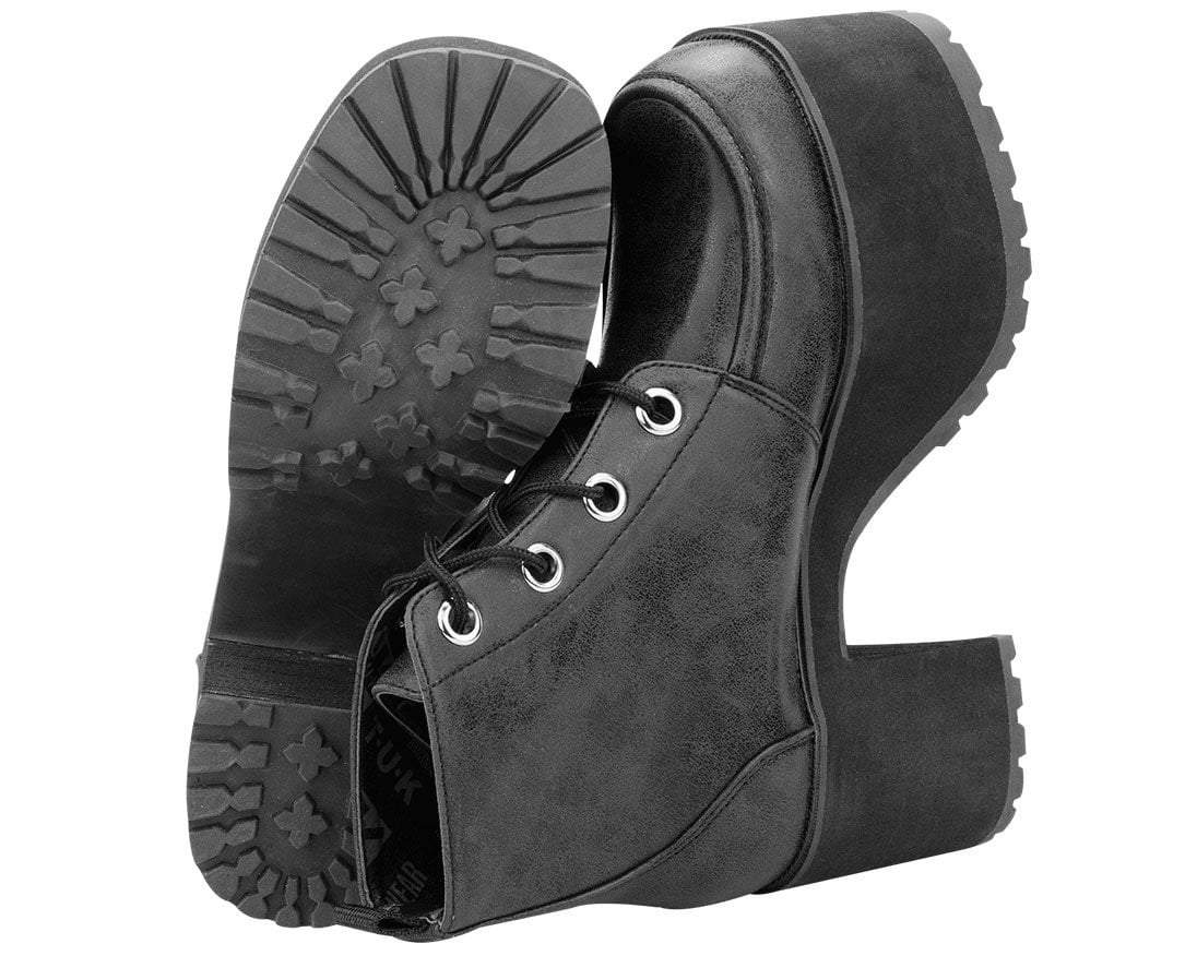 T.U.K. Shoes A8663L Distressed Ankle Nosebleed Boot