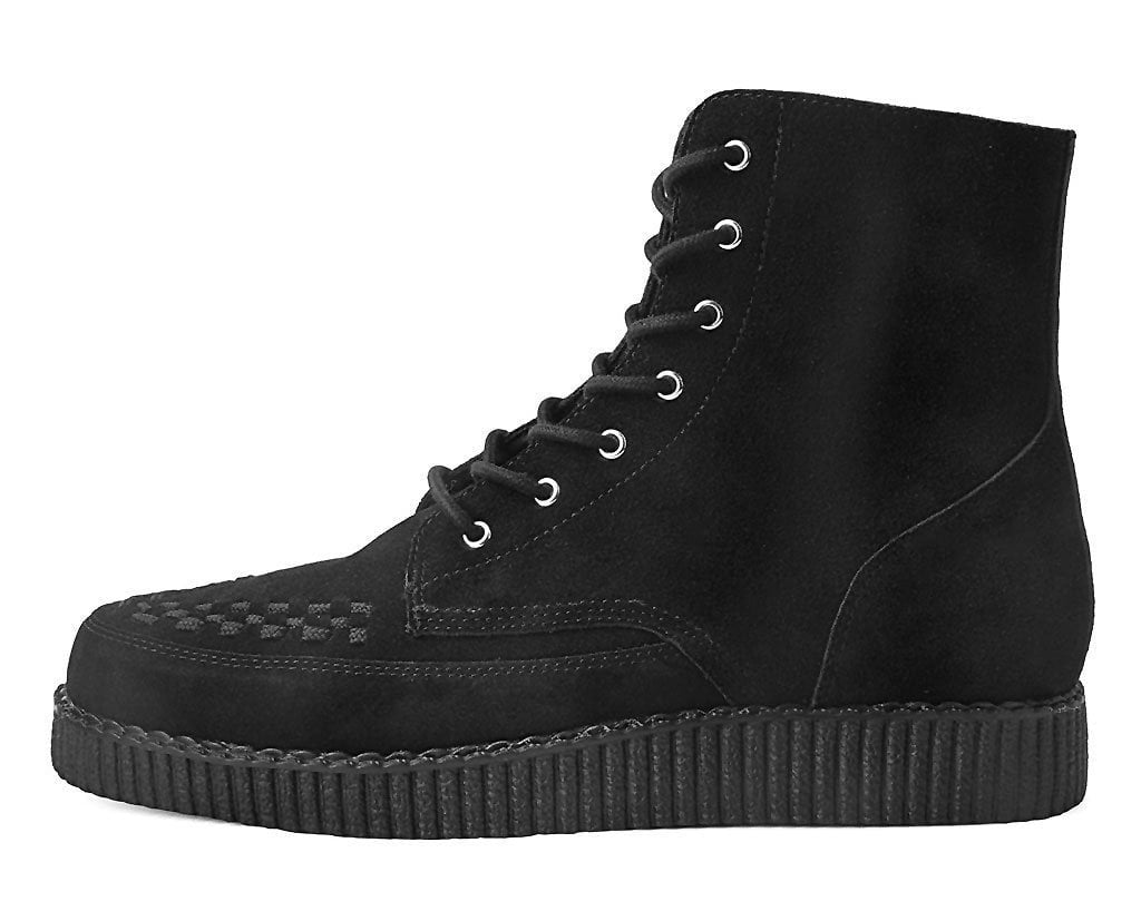 T.U.K. Shoes F9710 Black Suede 7-Eye Viva Low Boot