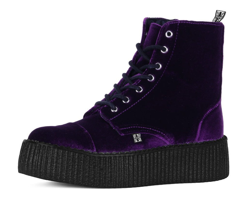 T.U.K. Shoes V9656L Violet Velvet Viva Mondo Boot