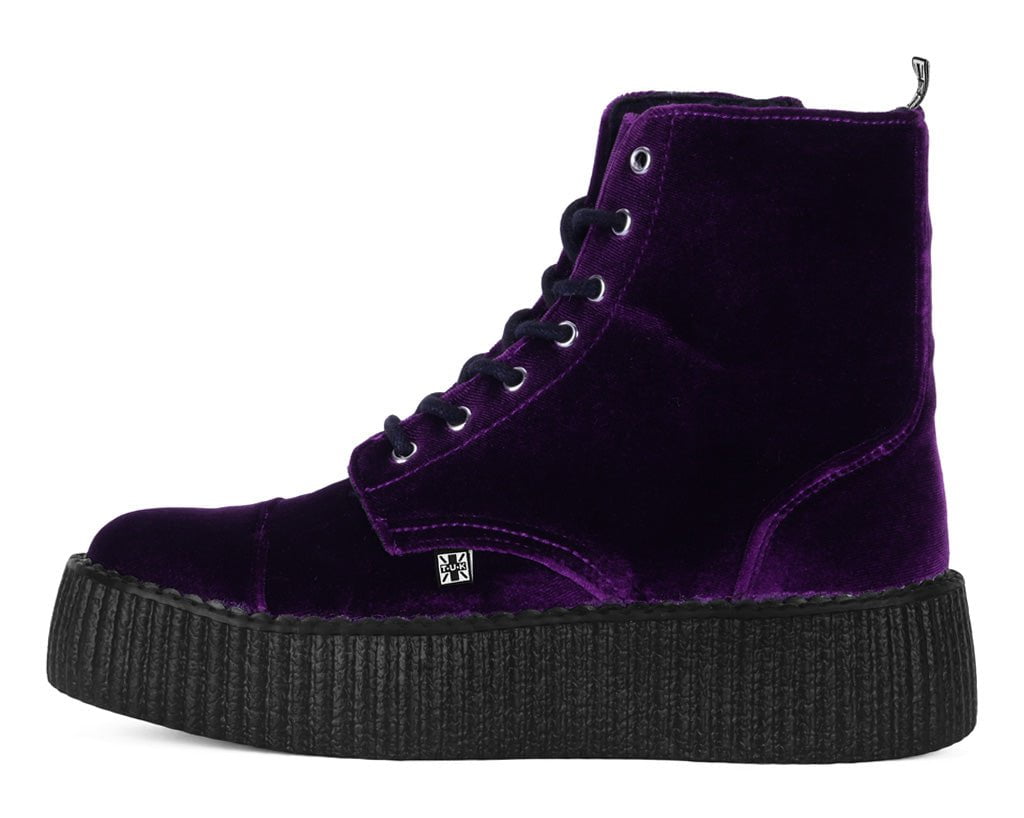 T.U.K. Shoes V9656L Violet Velvet Viva Mondo Boot