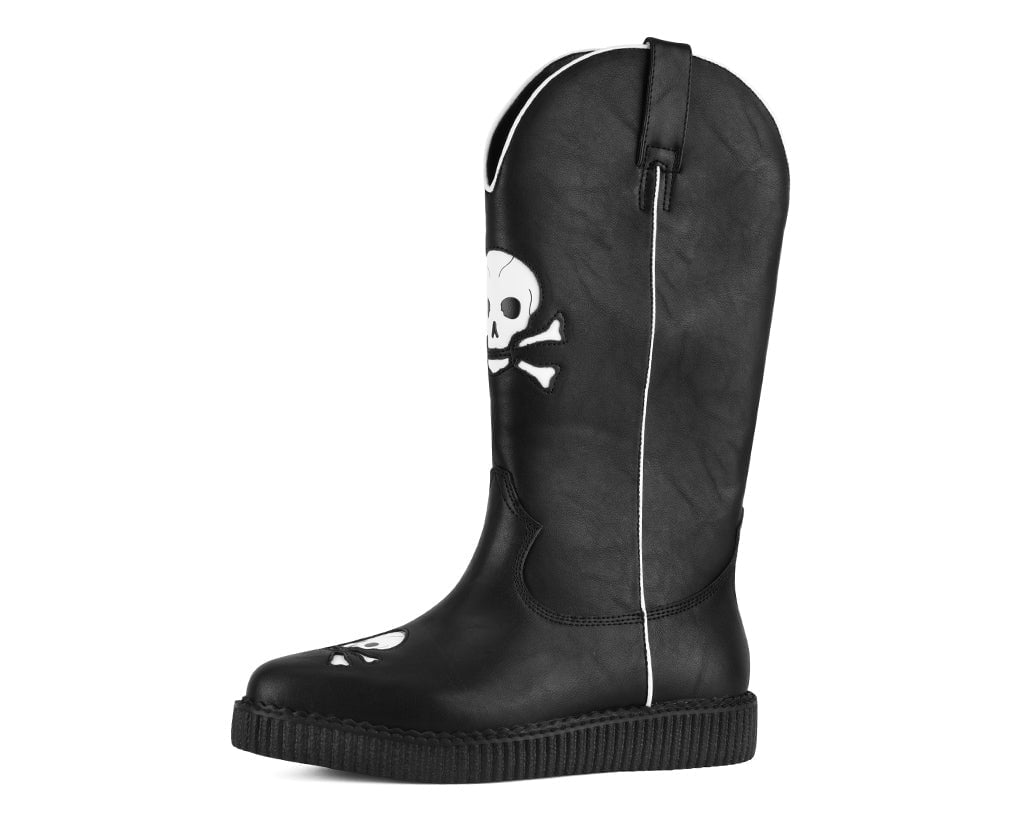T.U.K. Shoes A3439 Black Skull Western Creeper Boot