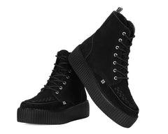 T.U.K. Shoes V3332 Black Suede Interlace Viva Mondo Boot