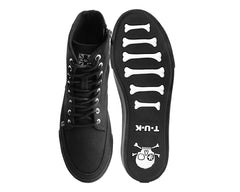 T.U.K. Shoes A3093 Black Canvas 8-Eye Sneaker Boot
