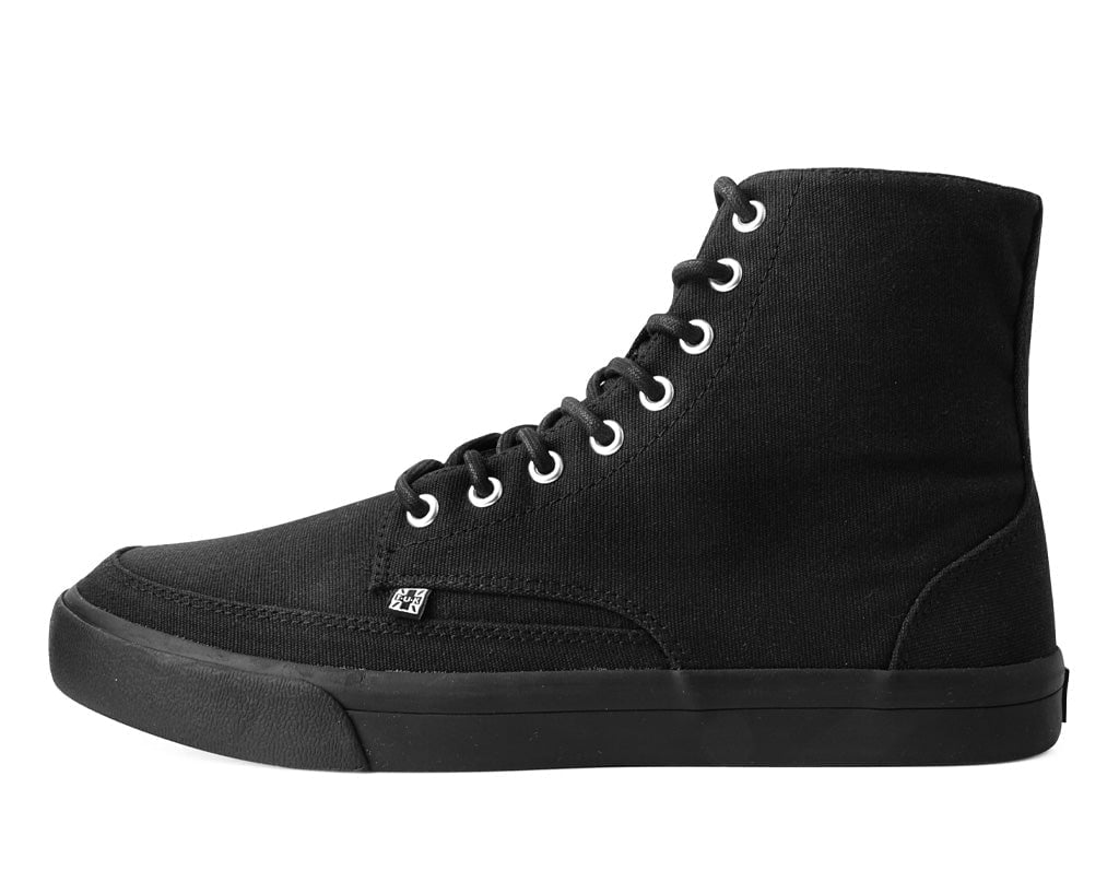 T.U.K. Shoes A3093 Black Canvas 8-Eye Sneaker Boot